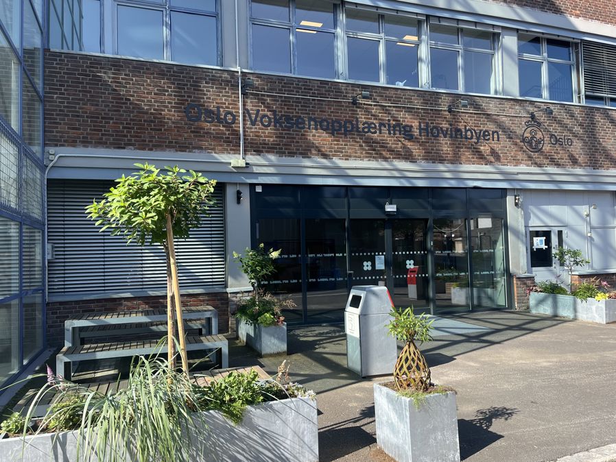 Inngangen til Oslo VO Hovinbyen