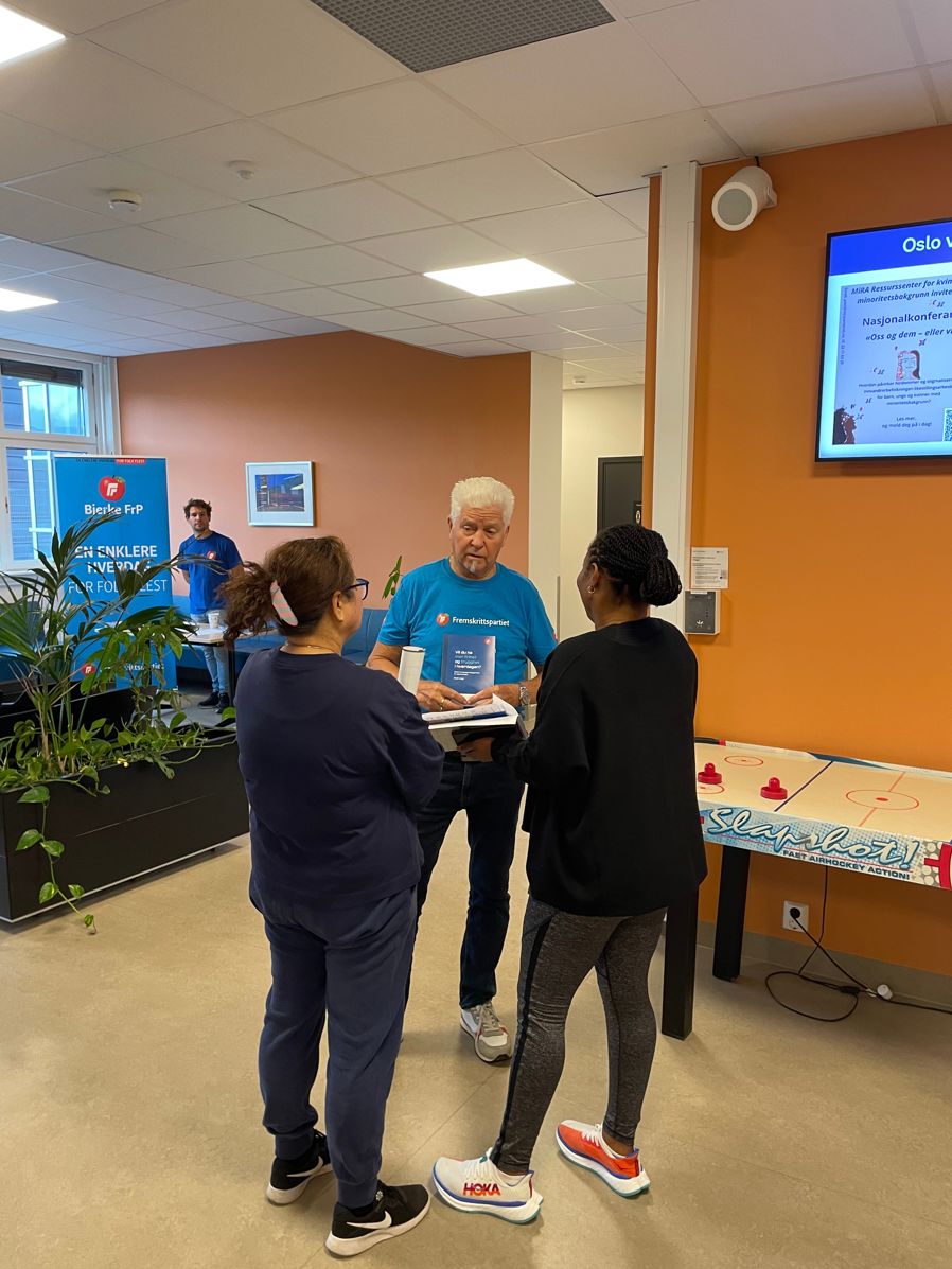 Besøk fra Fremskrittspartiet 